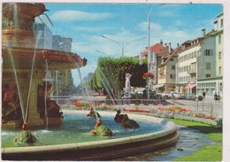 Carte Postale Ancienne,SUISSE,SWITZERLAND,SWISS,HELVETIA,SCHWEIZ ,SVIZZERA,NEUCHATEL,LA CHAUX DE FONDS,BASSIN,JET D'EAU - La Chaux-de-Fonds