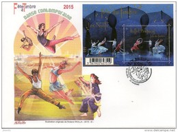 Agonac-24 Dordogne (Fête Du Timbre 2015 : Danse Contemporaine, Ballet Preljocaj), Grande Env. Illustrée Du 10-10-2015 - 2010-2019