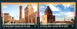 ONU Genève 2017 - Patrimoine Mondial Unesco "Les Routes De La Soie" 2 Timbres Détachés De Feuilles ** - Ungebraucht