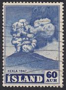 ISLAND Islanda Islande - 1948 -  Yvert 212 Obliterato; 60 AUR, Blu. - Used Stamps