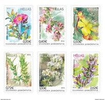 Griekenland / Greece - Postfris / MNH - Complete Set Bloemen 2016 - Unused Stamps