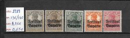 LOTE 1327   ////   ALEMANIA BAYERN  AÑO 1919 -  YVERT Nº:  136/140**MNH SANS GOMME         ¡¡¡¡¡¡¡  LIQUIDATION !!!!!!!! - Nuevos