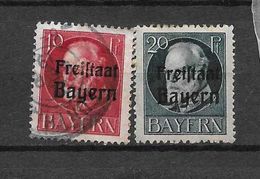 LOTE 1327   ////   ALEMANIA BAYERN  AÑO 1919 - YVERT Nº:  155+157        ¡¡¡¡¡¡¡  LIQUIDATION !!!!!!!! - Autres & Non Classés