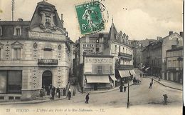 Delcampe - THIERS   Hôtel  Des Postes Et La Route Nationale - Thiers