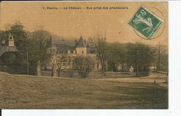 PAVILLY   Le Chateau ,vue Prise Des Promenoires ,couleur Glacée Vernis  Ed: Ozanne - Pavilly