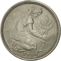 Monnaie, République Fédérale Allemande, 50 Pfennig, 1950, Karlsruhe, TTB - 50 Pfennig