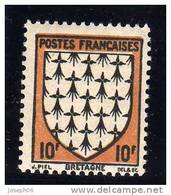 FRANCE   1943  Y.T. N° 573  NEUF** - 1941-66 Armoiries Et Blasons
