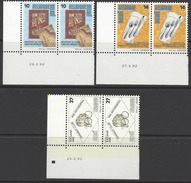 Belgique COB 2445 à 2447 ** (MNH) - Date 24, 26 Et 27.II.92 - Coins Datés