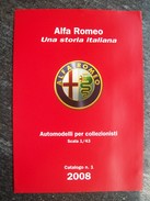 CATALOGO  N°1  2008   M4  AUTOMODELLI  In Scala 1/43  ALFA  ROMEO. Scala 1/43 - Italien