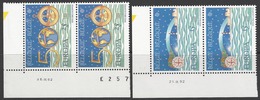 Belgique COB 2454 à 2455 ** (MNH) - Date 16 Et 21.IV.92 - Coins Datés