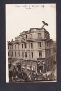 Carte Photo Aviation Accident Crash  Avion Tombé Sur Magasin A La Ville De Paris à Bizerte Tunisie 14 Juillet 1927 - Accidentes