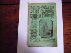 23 - CREUSE- NAILLAT - BULLETIN PAROISSIAL JANVIER 1909 - Limousin