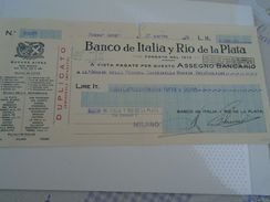 AD038.07 Banco De Italia Y Rio De La Plata - Buenos Aires -Argentina - LIT 2398 - 1931 - Assegni & Assegni Di Viaggio