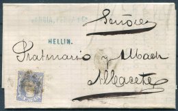 1872 Spain Hellin Entire - Albacete - Storia Postale