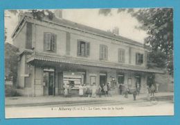 CPA 4 - Chemin De Fer La Gare Vue De La Façade ALLEREY 71 - Autres & Non Classés