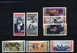 Dominican Republic 1956 Olympic Games Melbourne Olympic Winners  Imperforated Set Postfrisch / MNH - Estate 1956: Melbourne