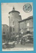 CPA 49  - Le Marché Devant L'Hôtel De Ville HYERES 83 - Hyeres