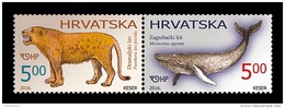 Croatia 2016 Mih. 1246/47 Fauna. Extinct Animals. Paleontology MNH ** - Croatia