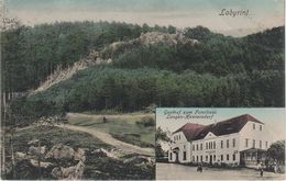 AK Langenhennersdorf Gasthof Forsthaus Labyrint Labyrinth Gottleuba Berggießhübel Hermsdorf Zwiesel Bahra Bielatal Pirna - Bad Gottleuba-Berggiesshübel