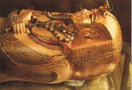 25300. Postal Sarcofago TUTANKHAMON. Egypt. Egiptologie - Personnes