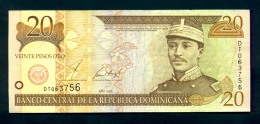 Banconota Repubblica Dominicana - 20 Pesos Oro - Circolata - Dominicana