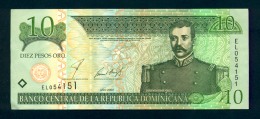 Banconota Repubblica Dominicana - 10 Pesos Oro - 2002 - UNC - Dominikanische Rep.