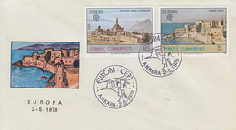 Enveloppe  FDC  1er  Jour   TURQUIE    EUROPA     1978 - 1978