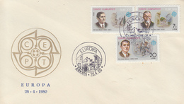 Enveloppe  FDC  1er  Jour   TURQUIE    EUROPA    1980 - 1980