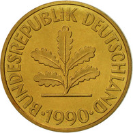 Monnaie, République Fédérale Allemande, 10 Pfennig, 1990, Munich, TTB, Brass - 10 Pfennig