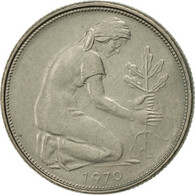 Monnaie, République Fédérale Allemande, 50 Pfennig, 1970, Stuttgart, SUP - 50 Pfennig