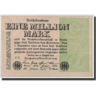 Billet, Allemagne, 1 Million Mark, 1923, 1923-08-09, KM:102a, TTB - 1 Mio. Mark