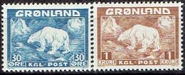 GREENLAND  # FROM 1938  STAMPWORLD 6-7** - Unused Stamps