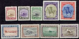 GREENLAND  # FROM 1945  STAMPWORLD 8-16* - Nuovi