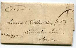 LAC Pour LONDRES Du 26/10/1807 Taxée à 6 ( 2 Scans) - ...-1840 Vorläufer