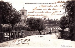 55 . Meuse . Montiers Sur Saulx  : Le Pont Sur  La Saulx  . - Montiers Sur Saulx