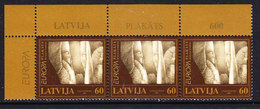 Europa Cept 2003 Latvia 1v Strip Of 3v  ** Mnh (36685F) - 2003