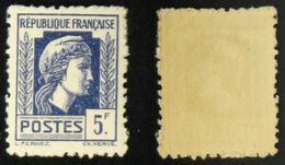 N° 645 5F MARIANNE ALGER TB Neuf N** Cote 8€ - 1944 Marianne Van Algerije