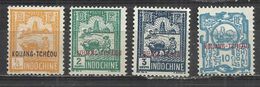 KOUANG-TCHEOU 1908 - LOT OF 4 DIFFERENT - UNUSED NO GUM - Nuovi