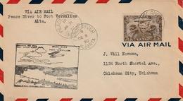 Canada First Flight Cover - Air Mail - Peace River To Fort Vermilion - Primi Voli