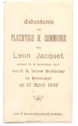 Devotie - Devotion - Communie Communion - Leon Jacquet - Antwerpen 1932 - Communion