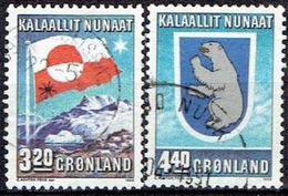 GREENLAND  # FROM 1989 STAMPWORLD  195-96 - Used Stamps