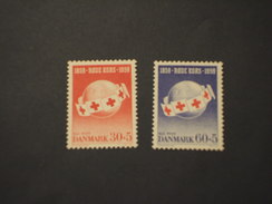 DANIMARCA - 1959 CROCE ROSSA 2 VALORI - NUOVI(++) - Unused Stamps