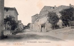 CPA Entraigues Route De Carpentras - Entraigue Sur Sorgue