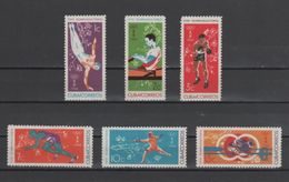 (S1823) CUBA, 1964 (Summer Olympic Games, Tokyo 1964). Complete Set. Mi ## 912-917. MNH** - Ongebruikt