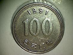 Korea - Sud  100 Won 1991 - Korea (Süd-)