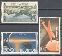 Reunion: Yvert N° A 42/44**; MNH; Cote 51.00€ - Luchtpost