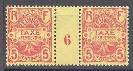 Reunion: Yvert Taxe N° 6**; MNH: Millésime 6 Cote 16€ - Timbres-taxe