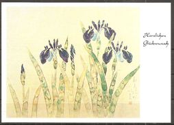 Schwertlilien, Mundgemalt Von J. Ohishi, Nr.4401 - Hedendaags (vanaf 1950)