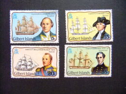 GILBERT ISLANDS Ex Gilbert Y Ellice 1977 EXPLORATEURS Yvert N 44 / 47 ** MNH - Gilbert- En Ellice-eilanden (...-1979)