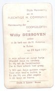 Devotie - Devotion - Communie Communion - Willy Derboven - Buken 1951 - Comunioni
